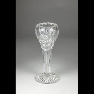 1890 Antique American Brilliant Crystal Cut Glass Vase